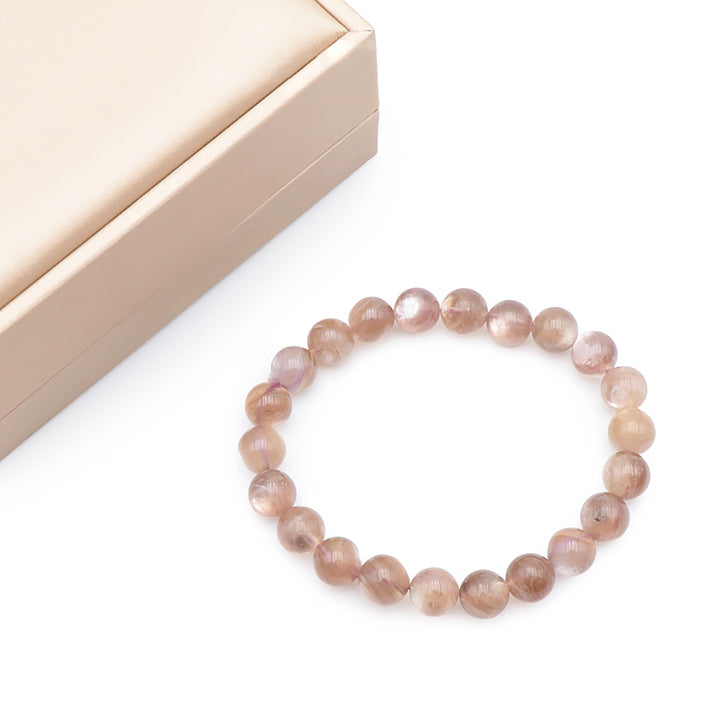 BRACELET DE COLLECTION LEPIDOLITE CLAIRE MADAGASCAR AAA 18.09G