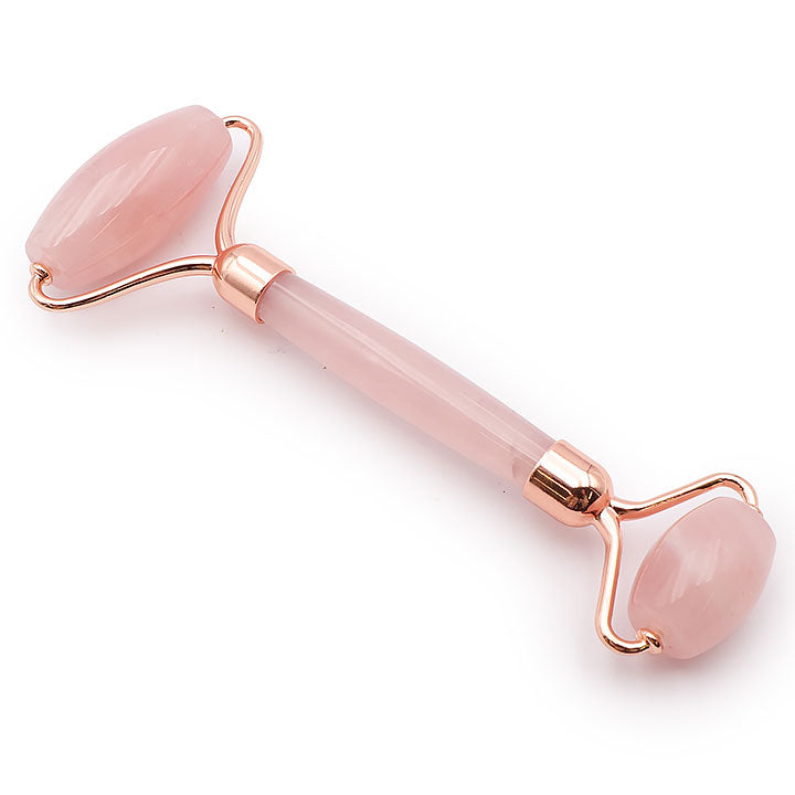 ROULEAU DE MASSAGE EN QUARTZ ROSE A