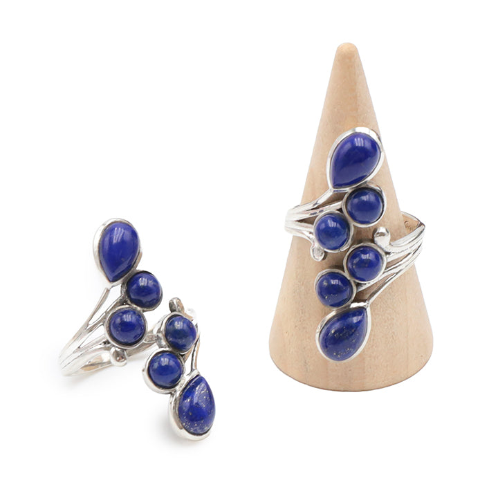 BAGUE LAPIS LAZULI AA - AJUSTABLE - ARGENT 925 (ÉDITION LIMITÉE)