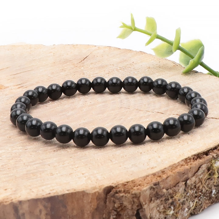 BRACELET OBSIDIENNE NOIRE A