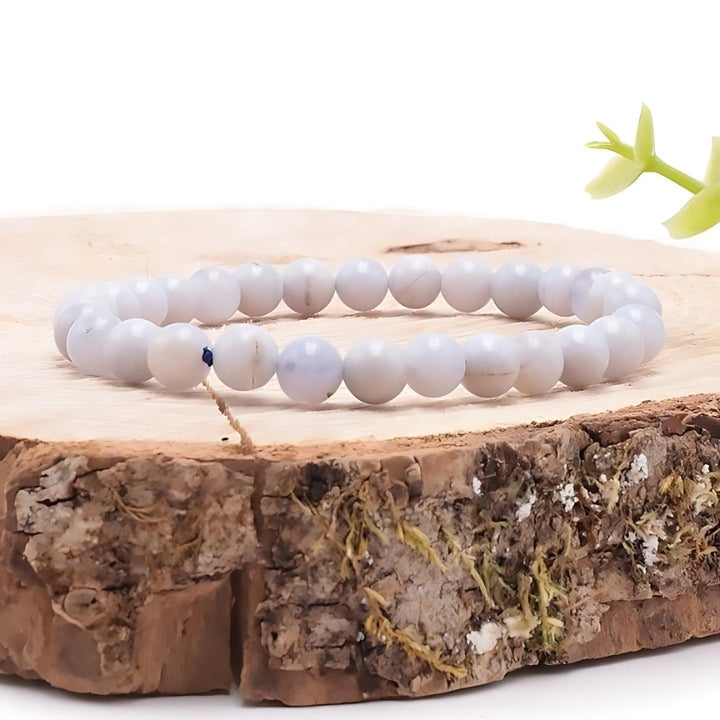 BRACELET CALCÉDOINE BLEUE A