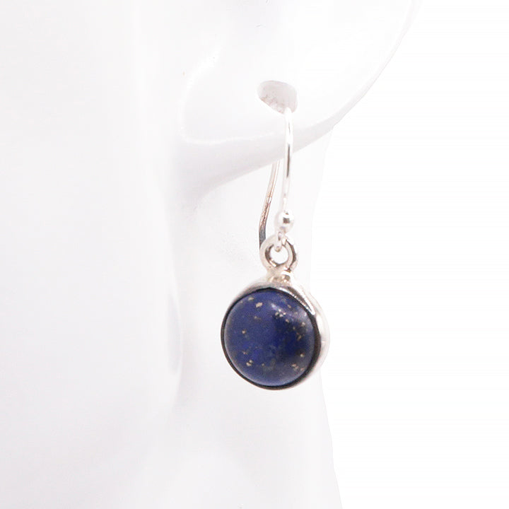 BOUCLES D'OREILLES ARGENT 925 LAPIS LAZULI AA MODÈLE 1