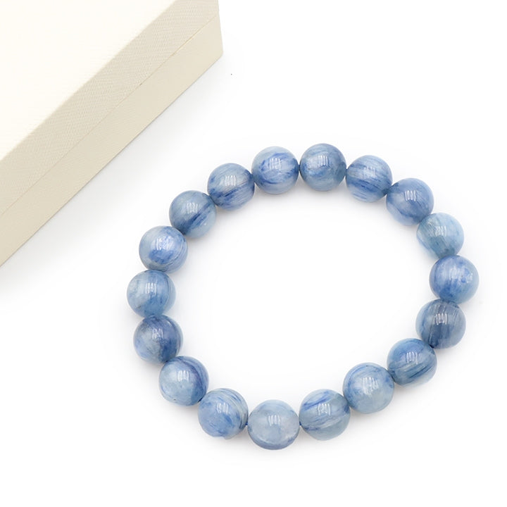 BRACELET DE COLLECTION CYANITE BLEUE NATURELLE INDE AA 53.70G