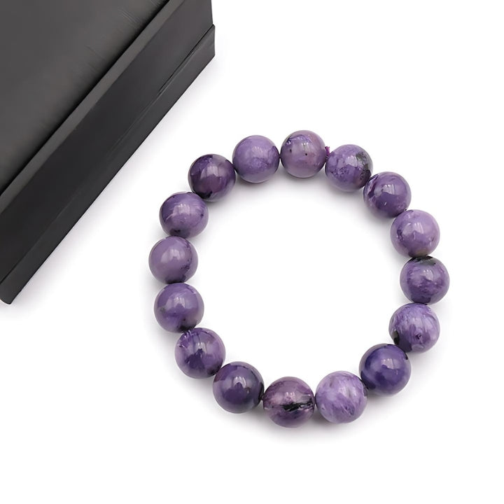 BRACELET DE COLLECTION CHAROITE RUSSIE AA+ 50.98G