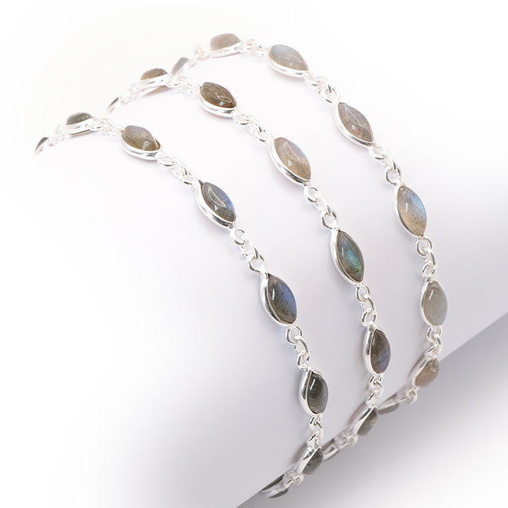 BRACELET ARGENT 925 LABRADORITE AA+ MODÈLE 2