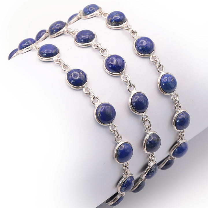 BRACELET ARGENT 925 LAPIS LAZULI AA+ MODÈLE 1