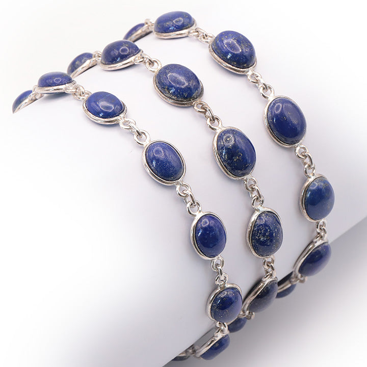 BRACELET ARGENT 925 LAPIS LAZULI AA+ MODÈLE 3