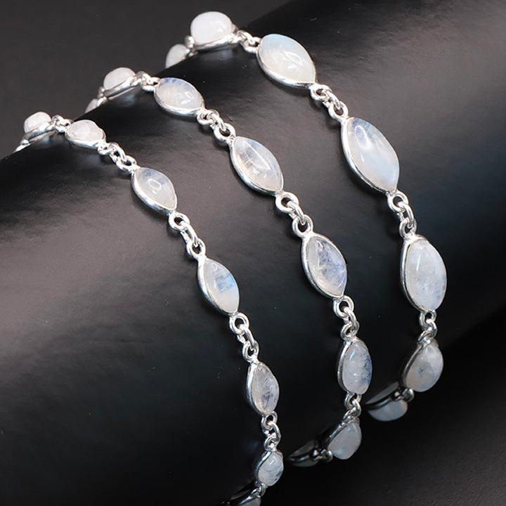 BRACELET ARGENT 925 PÉRISTÉRITE AA+ MODÈLE 2