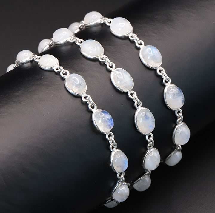 BRACELET ARGENT 925 PÉRISTÉRITE AA+ MODÈLE 3