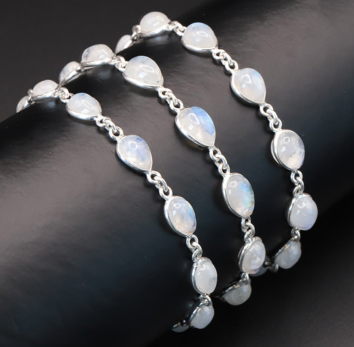 BRACELET ARGENT 925 PÉRISTÉRITE AA+ MODÈLE 4