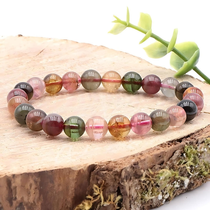 BRACELET TOURMALINE MULTICOLORE AAA