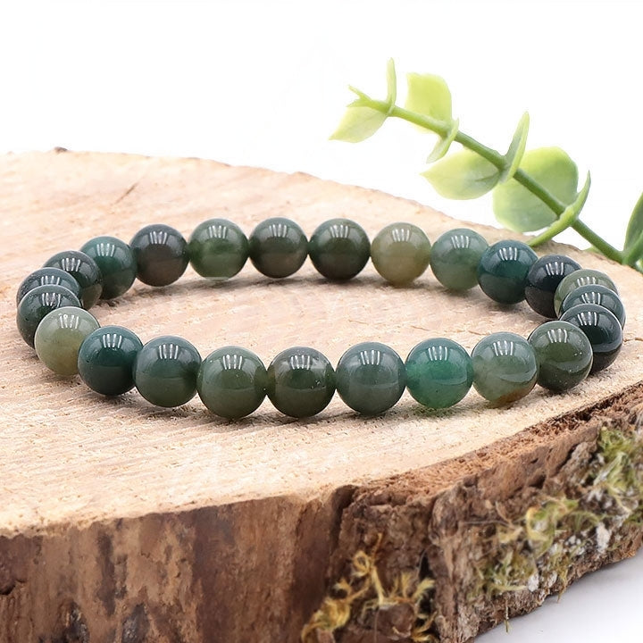 BRACELET AGATE MOUSSE AB