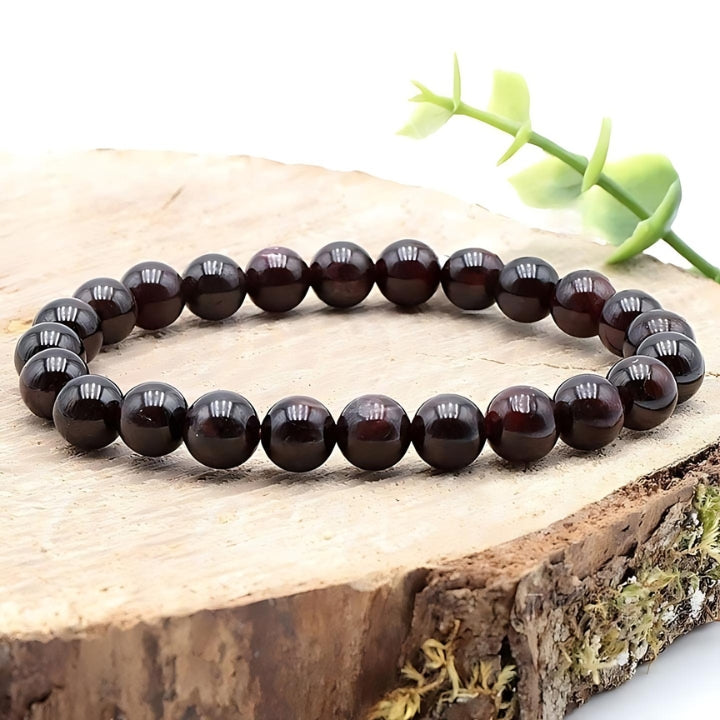 BRACELET GRENAT ROUGE ALMANDIN AA