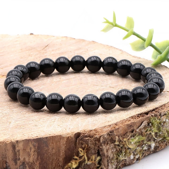 BRACELET OBSIDIENNE NOIRE A