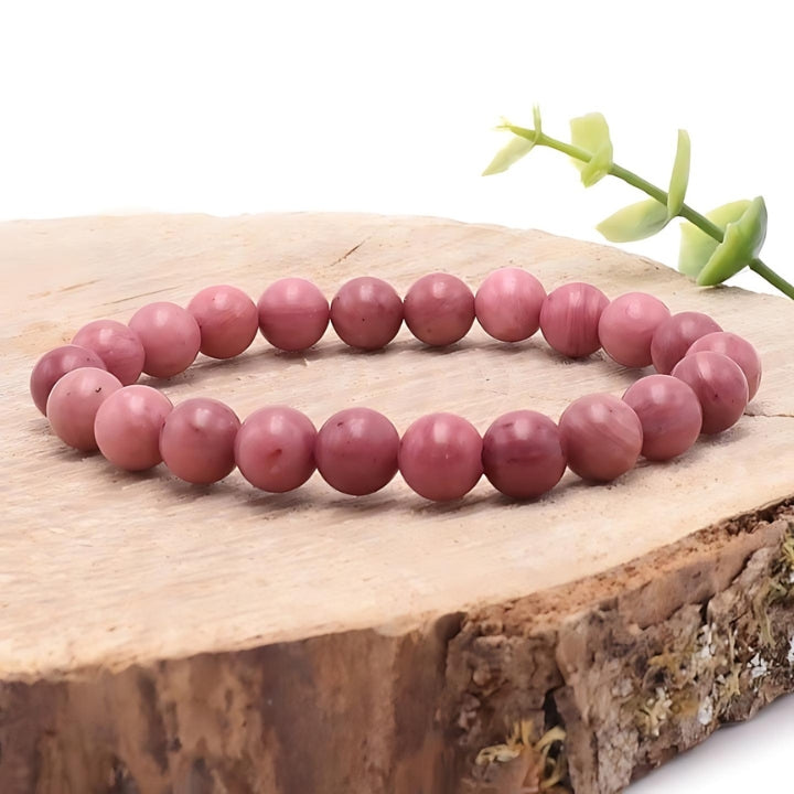 BRACELET RHODONITE AA