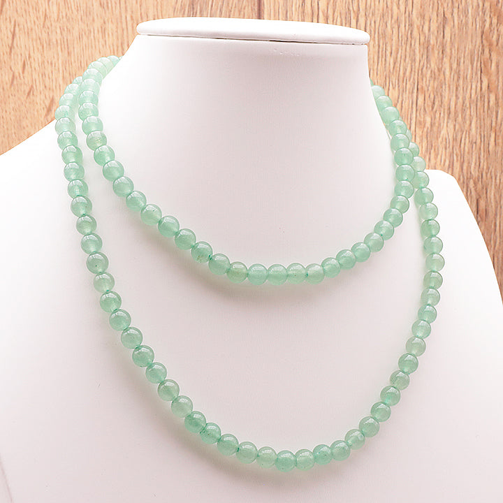 COLLIER BOULE AVENTURINE VERTE A