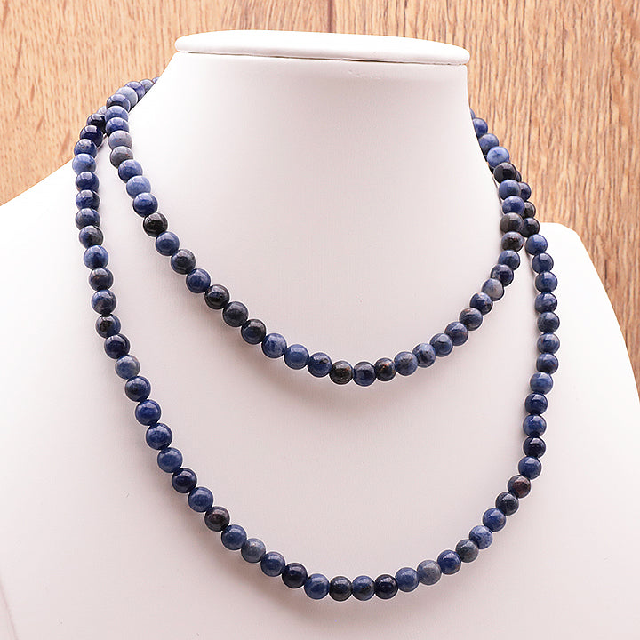 COLLIER BOULE SODALITE A