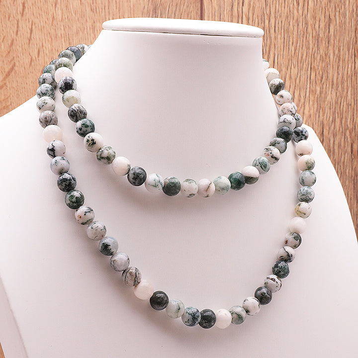 COLLIER BOULE AGATE ARBRE A