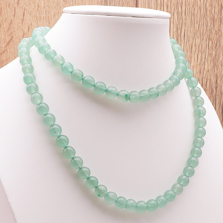 COLLIER BOULE AVENTURINE VERTE A