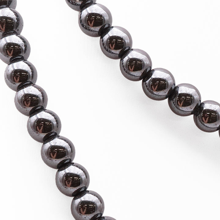 COLLIER BOULE HÉMATITE A