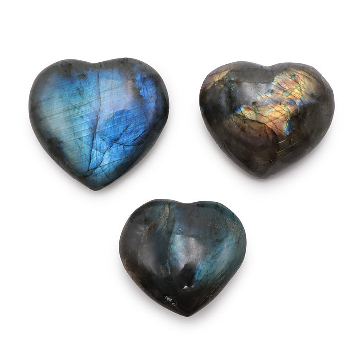 GALET COEUR LABRADORITE A+