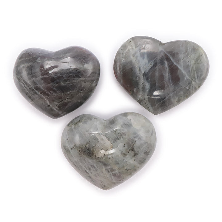 GALET COEUR LABRADORITE VIOLETTE AA