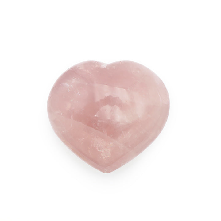 GALET COEUR QUARTZ ROSE A+