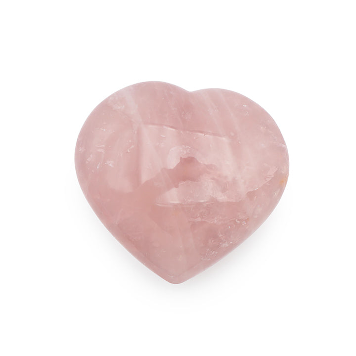 GALET COEUR QUARTZ ROSE A+