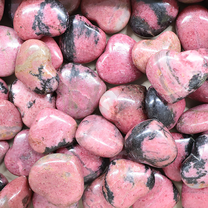 GALET COEUR RHODONITE AA