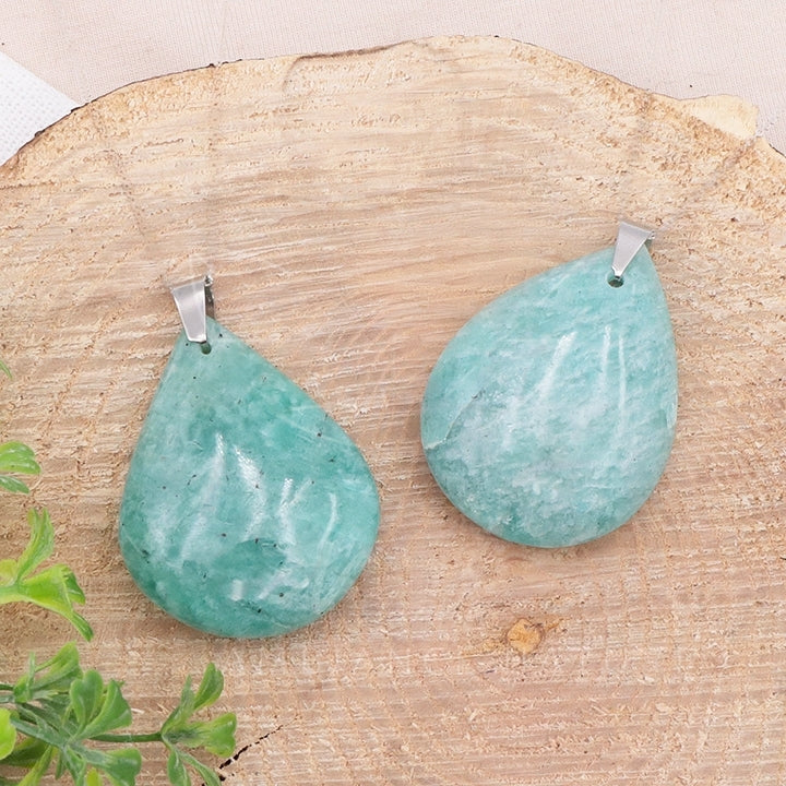 PENDENTIF GOUTTE AMAZONITE A