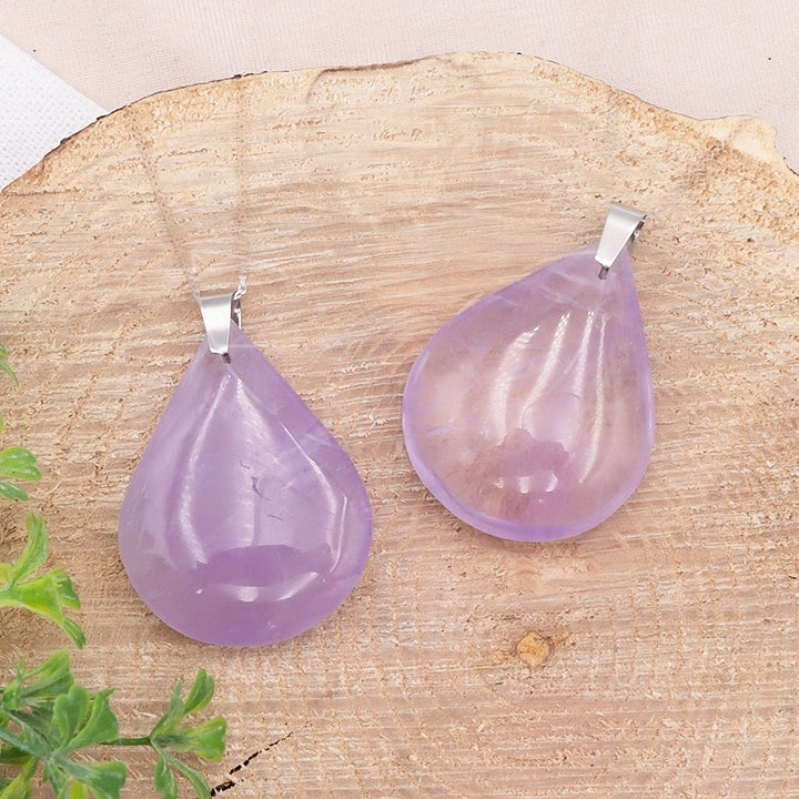 PENDENTIF GOUTTE AMETHYSTE AA